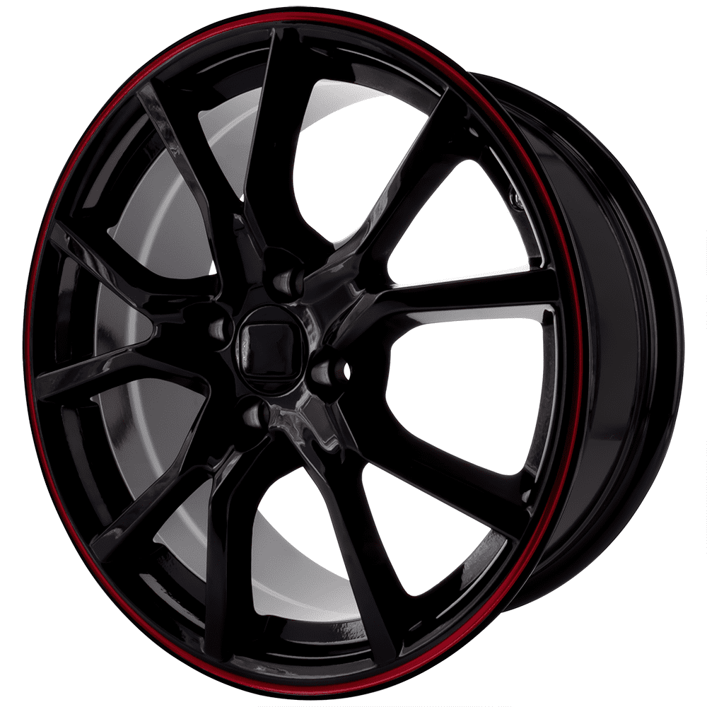 Honda Civic Type R 17x7.5 Style Rims Red Lip 1pc. - Walmart.com