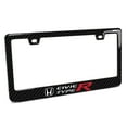 thumbnail image 1 of Honda Civic Type-R Black Real 3K Carbon Fiber Finish Plastic License Plate Frame, 1 of 8