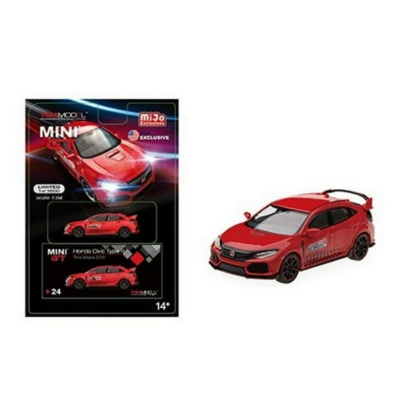 Honda Civic Type R Diecast Model 1:64 scale Red/Black