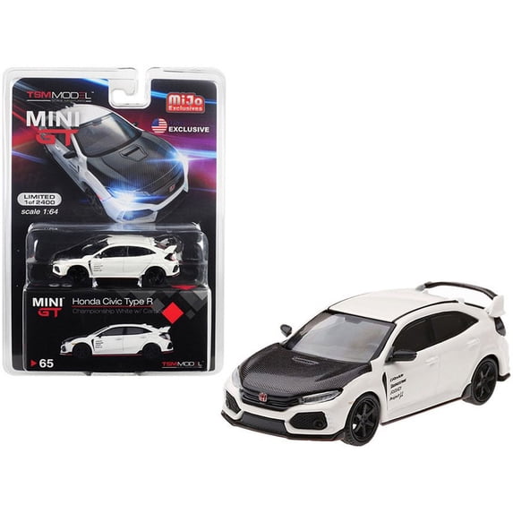 Honda Civic Type R (FK8), White - Mini GT MGT00065-MJ - 1/64 scale Diecast Model Toy Car