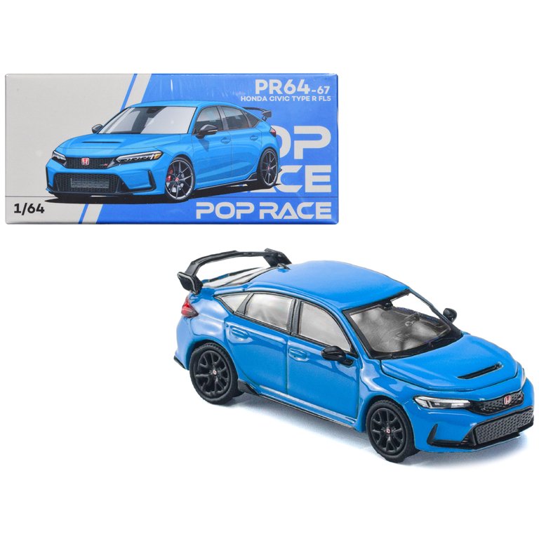 Honda Civic Type-R (FL5) Boost Blue Pearl 1/64 Diecast Model