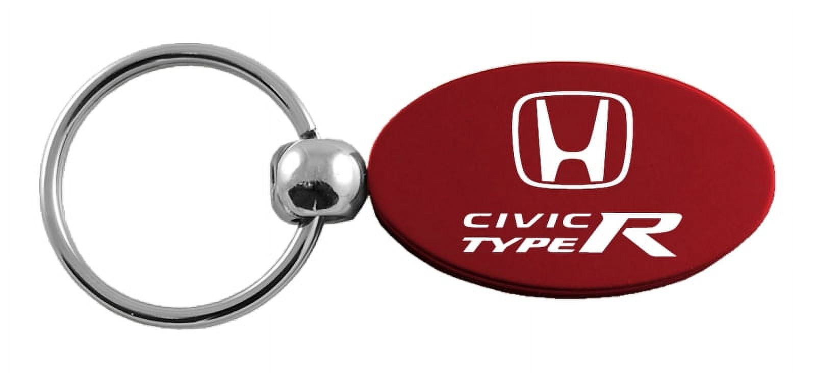 Honda Civic Type R Oval Key Ring (Burgundy)