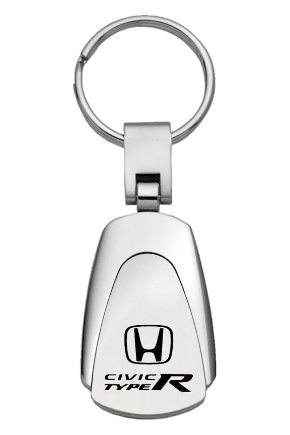 Honda Civic Type R Teardrop Key Chain (Silver)