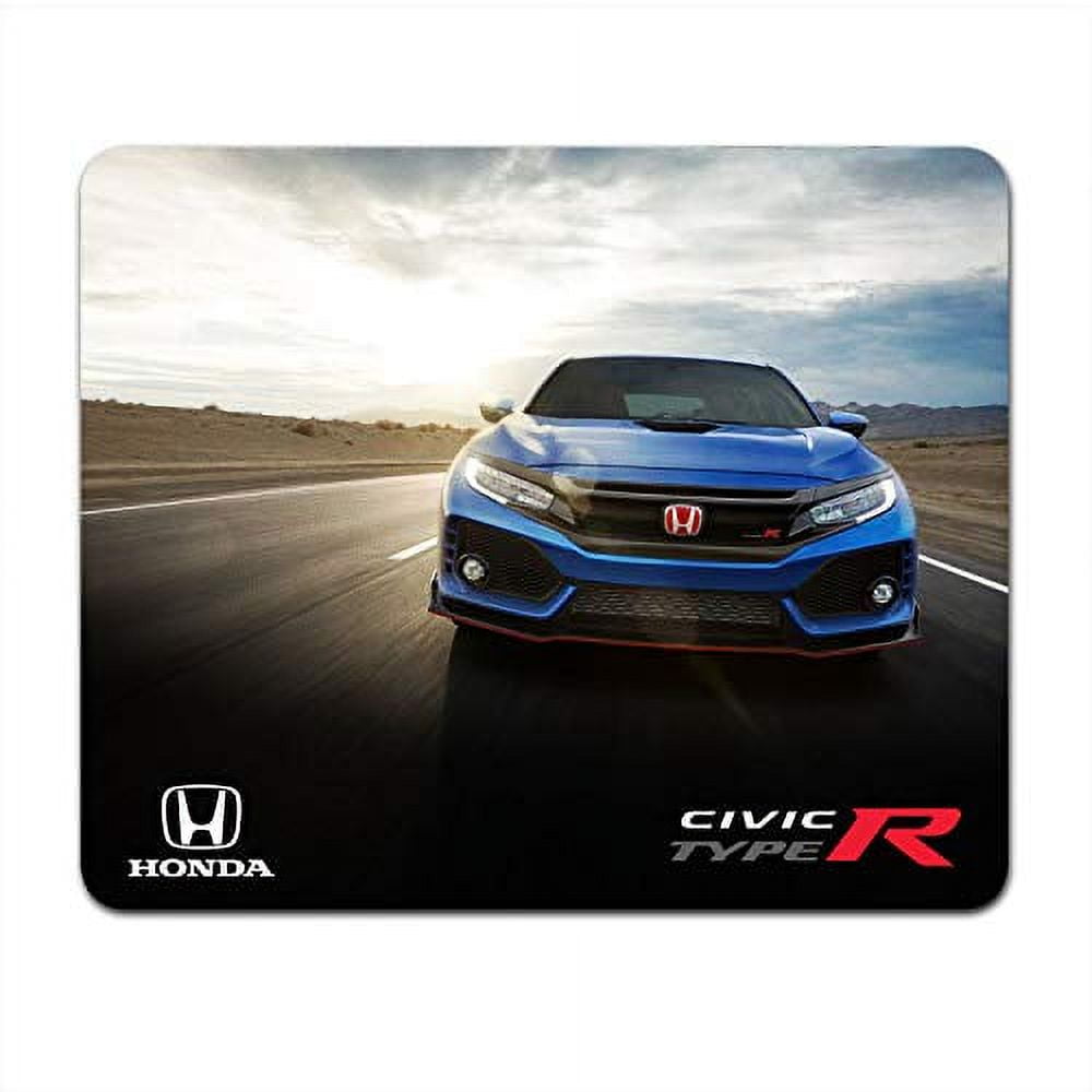 Honda Civic Type-R in Blue Front View Racing Graphic PC Mouse Pad for ...
