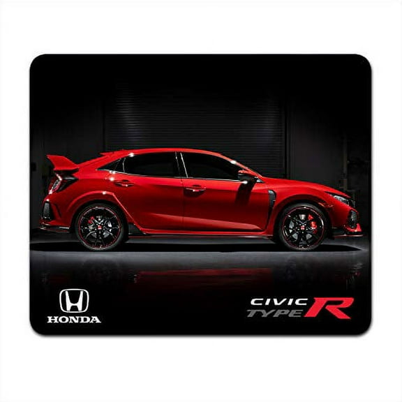 Honda Civic Type-R in Red Side View Graphic PC Mouse Pad for Gaming and Office