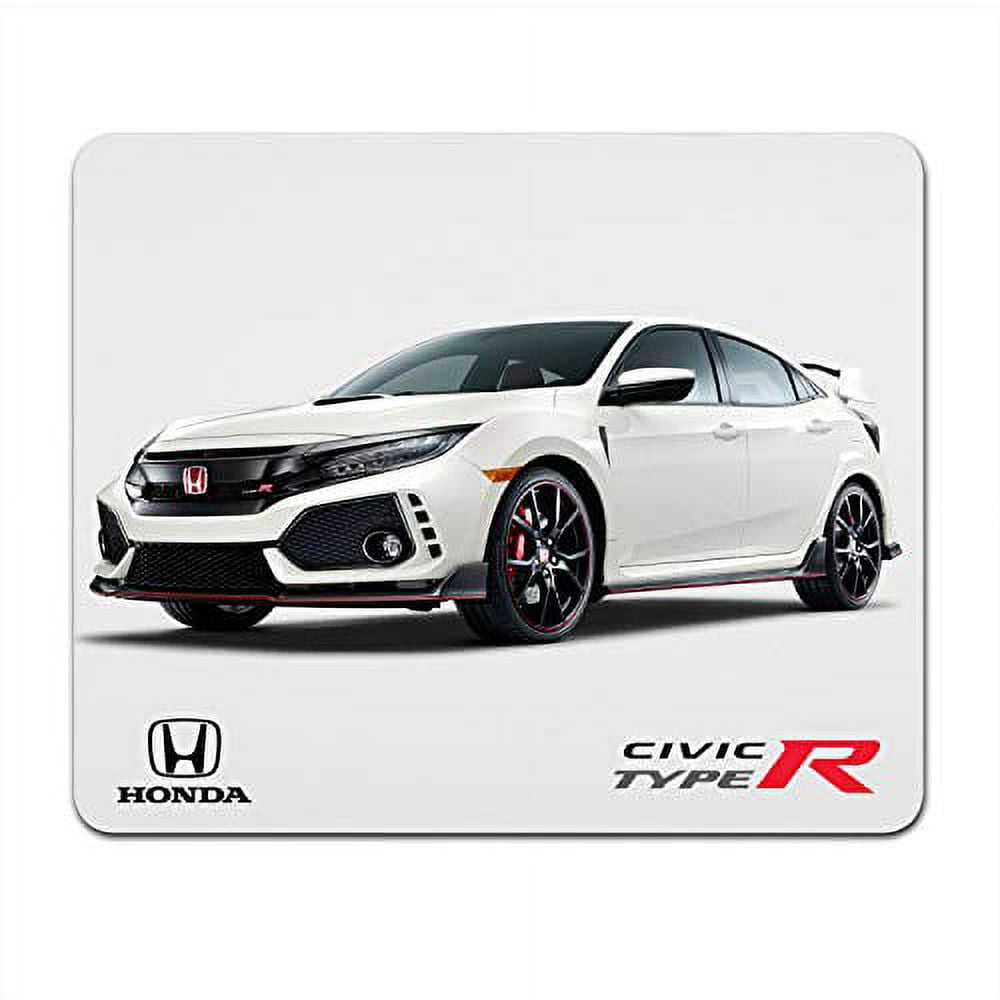 Honda Civic Type-R in White Side View Graphic PC Mouse Pad for Gaming and  Office