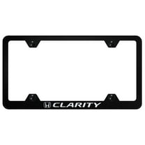 Honda Clarity Laser Etched Stainless Steel Wide Body License Plate Frame (Black)