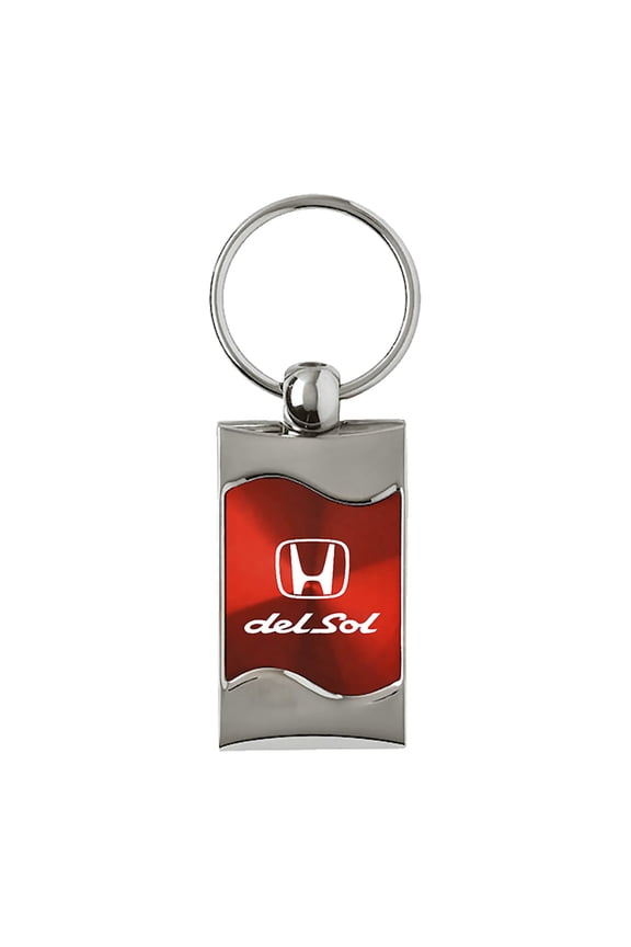 Honda Del Sol Keychain & Keyring - Red Wave