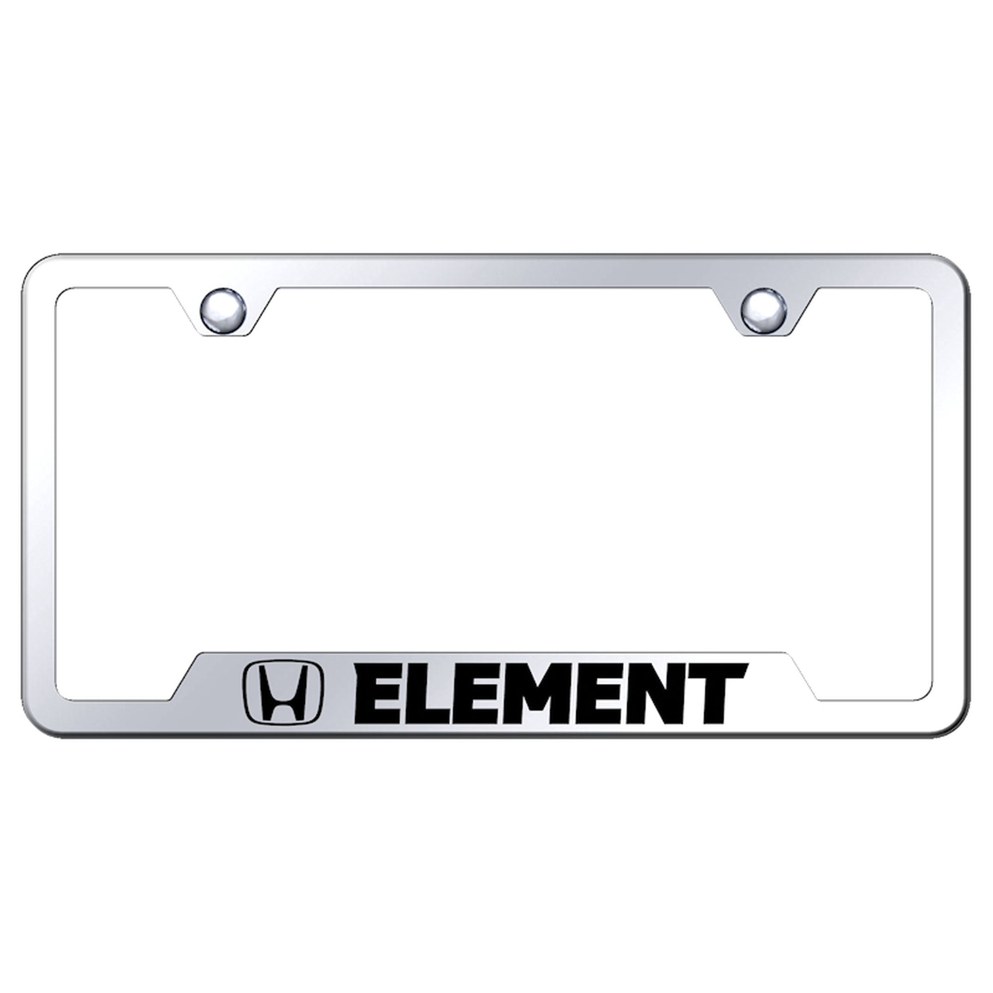 Honda Element Laser Etched Logo Cut-Out License Plate Frame (Chrome ...