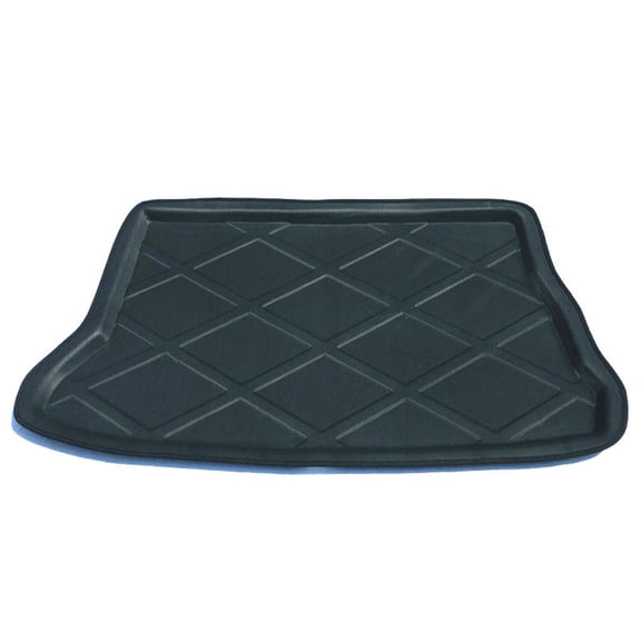 For Honda Fit Cargo Floor Liner All Weather Rear Cargo Liners Trunk Tray Floor Mats, Waterproof Non-Slip Heavy Duty Rubber Cargo Mat Liner-black-hatchback version2004-2007