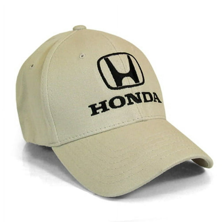 Honda Flexfit L/XL Beige Baseball Cap, Size