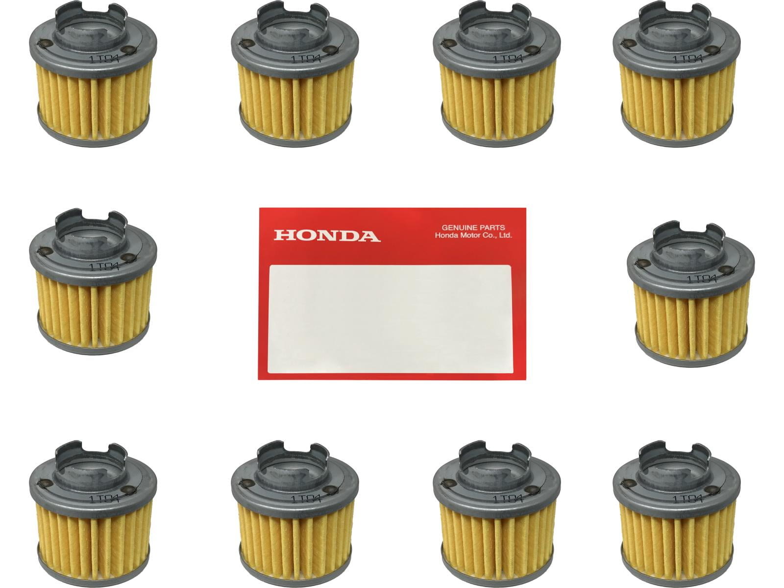 Honda Genuine OEM 15412-HB6-003 OIL FILTER 86-87 TRX125 ATC125M - 10 Pack