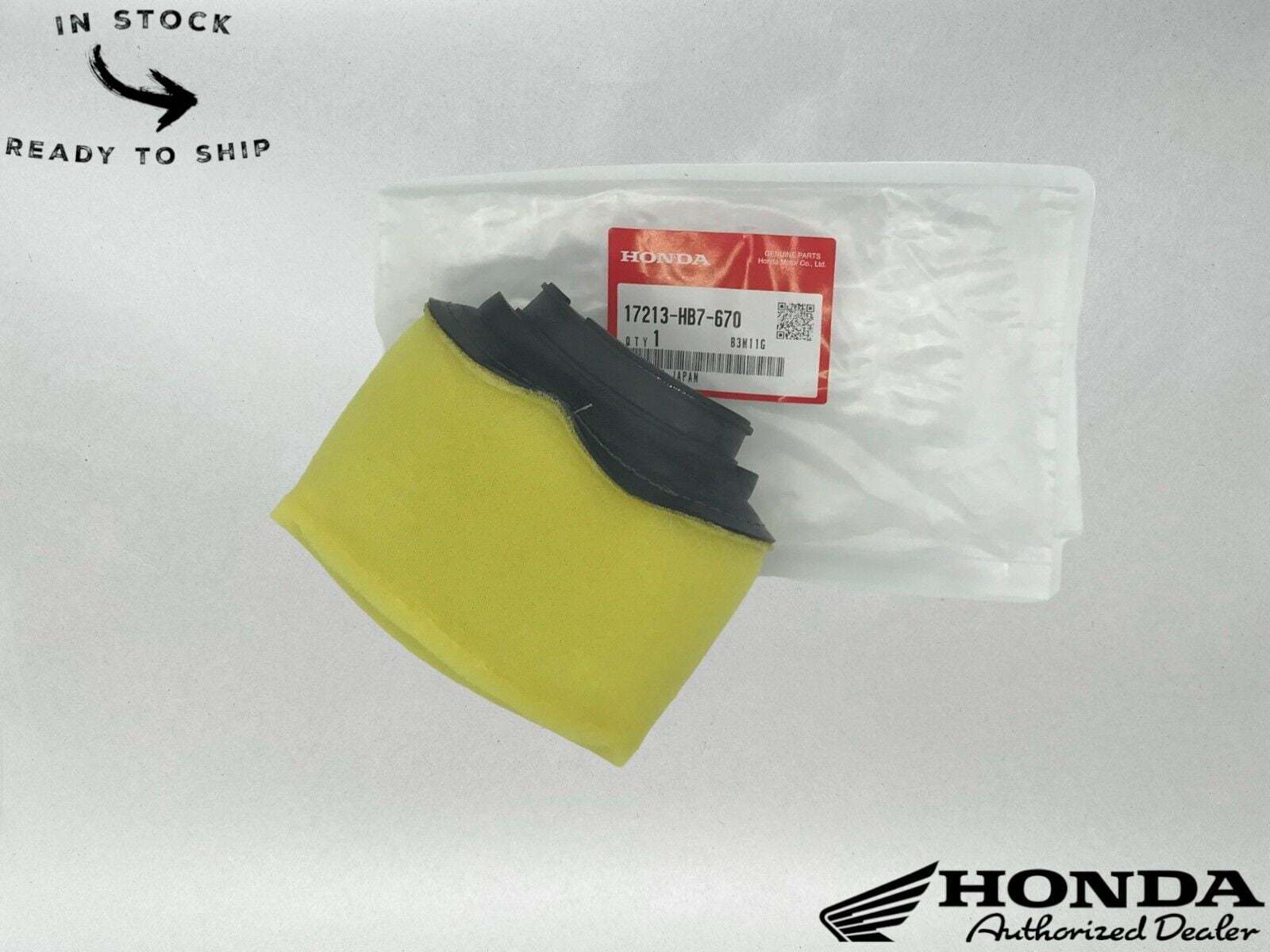 Honda Genuine OEM Air Cleaner 17213-HB7-670 - Walmart.com