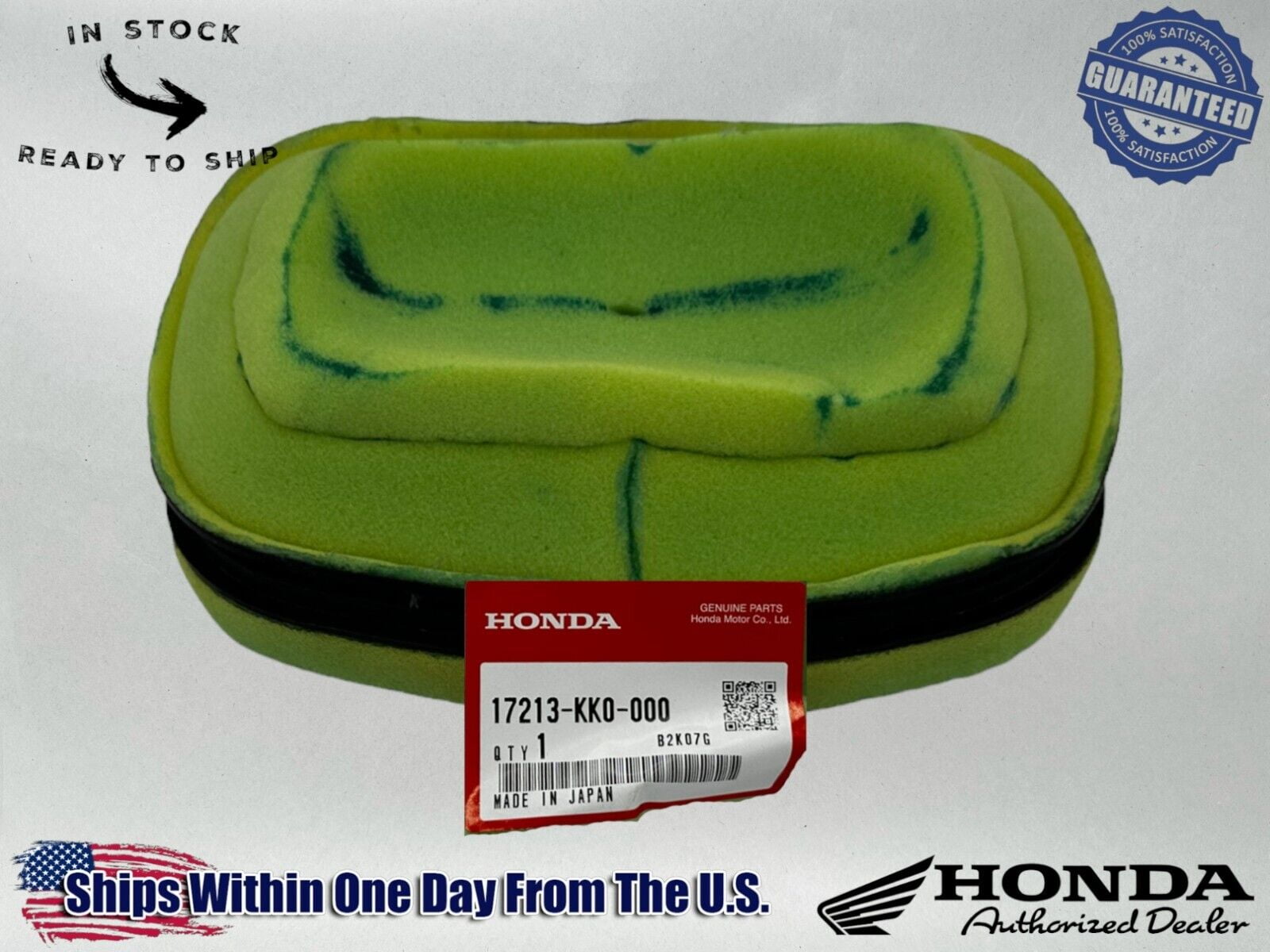 Honda Genuine OEM Authentic Air Filter 17213-KK0-000 - Walmart.com