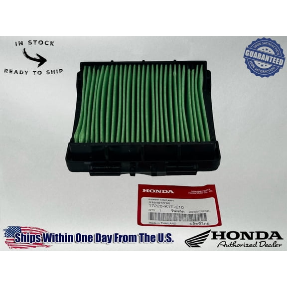Honda Genuine OEM Authentic Air Filter 17220-K1T-E10