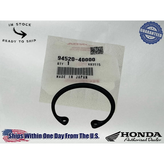 Honda Genuine OEM Authentic Circle Clip (40Mm) 94520-40000