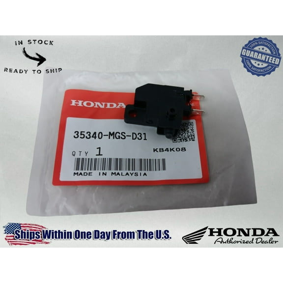 Honda Genuine OEM Authentic Front Stop Switch 35340-MGS-D31