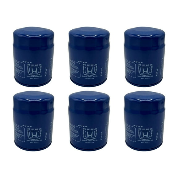 Honda Genuine OEM Authentic Oil Filters 15400-PLM-A02 6 Pack