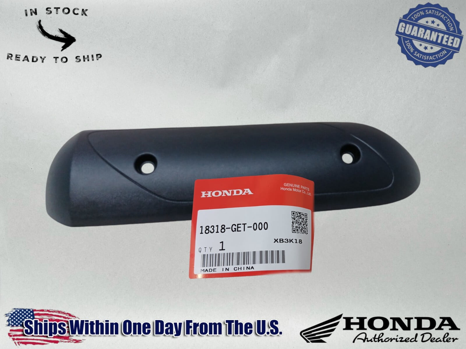 Honda Genuine OEM Authentic RuckusMuffler Protector 18318-GET-000 ...