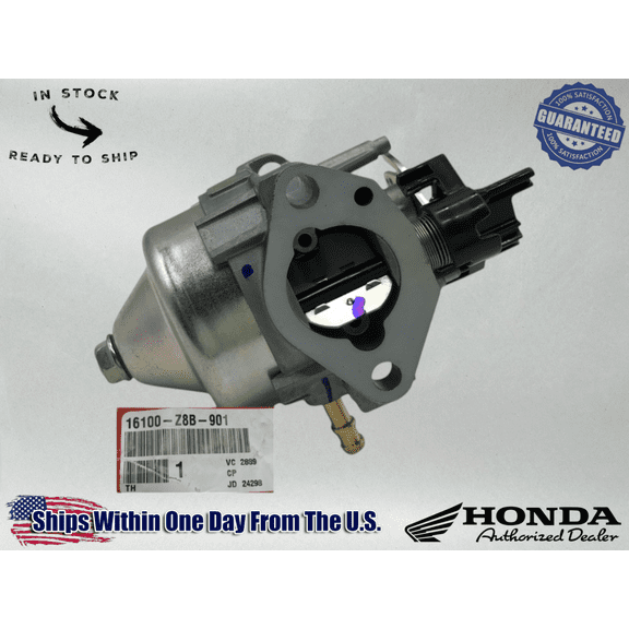 Honda Genuine OEM Carburetor Assy (Carb) GCV160LA0 HRR216K9 16100-Z8B-901