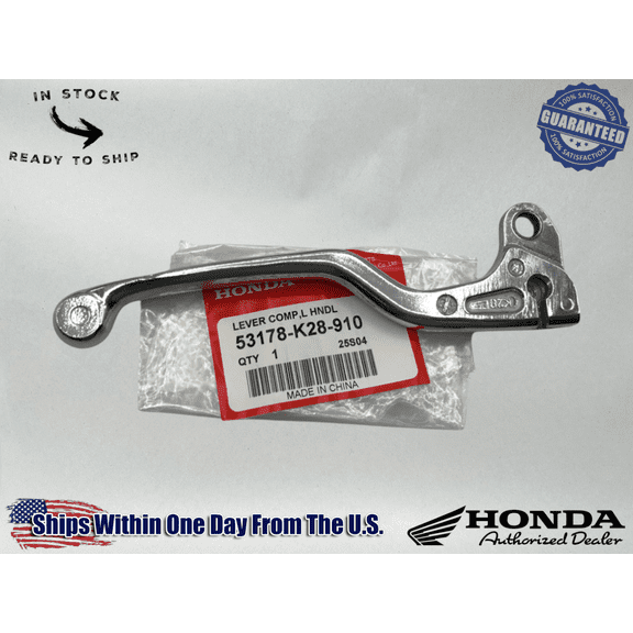 Honda Genuine OEM Clutch Lever 2014-24 CRF125 F CRF125FB Lt Hand 53178-K28-910
