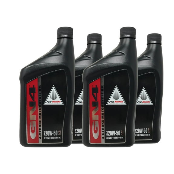 Honda Genuine OEM GN4 20W50 Motorcycle Oil 08C35-A251M01 - 4 Pack