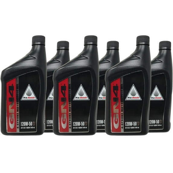 Honda Genuine OEM GN4 20W50 Motorcycle Oil 08C35-A251M01 - 6 Pack