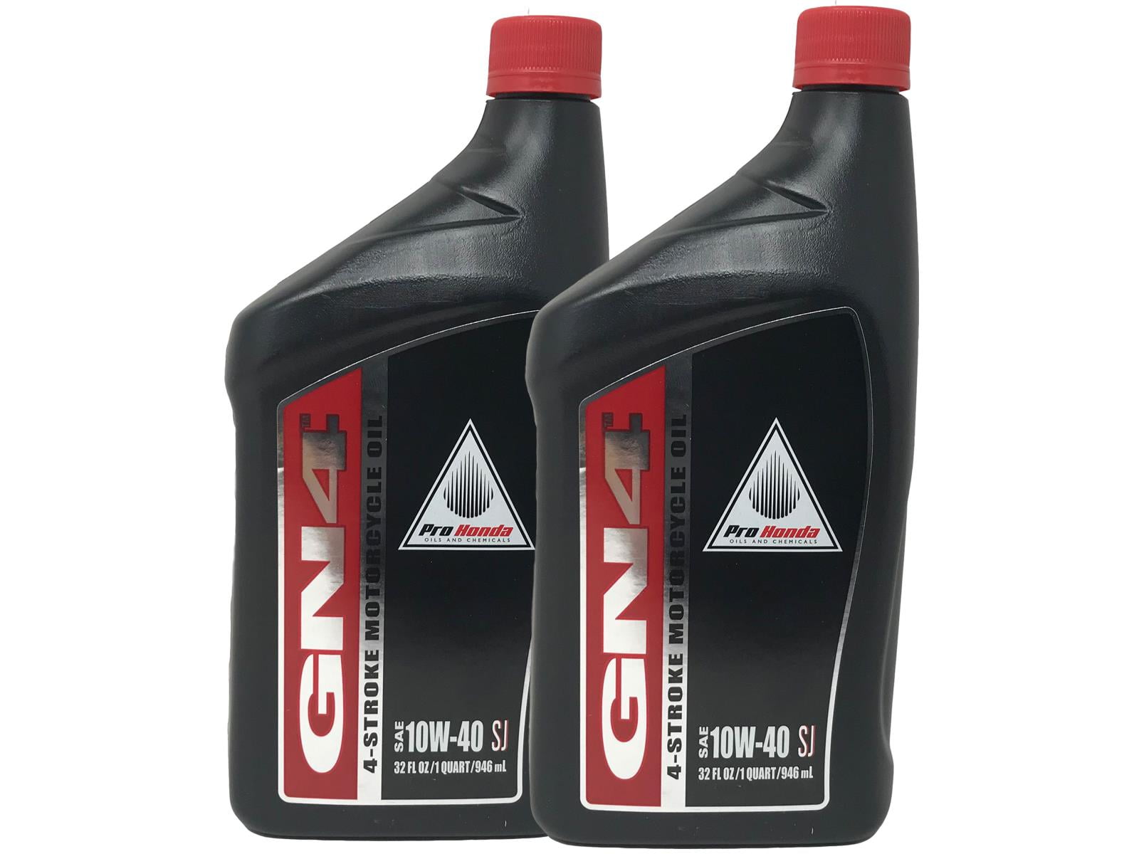 Honda Genuine OEM GN4 Motorcycle Oil 10W-40, 2 qt ("Pack" 2)