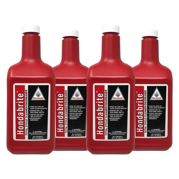 Honda Genuine OEM Hondabrite Total Cycle Cleaner/Degreaser 08732-0032 - 4 Pack