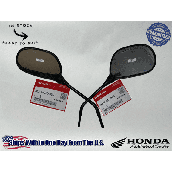 Honda Genuine OEM L & R REAR VIEW MIRRORS 2003 - 2022 RUCKUS 50 NPS50 NPS50S