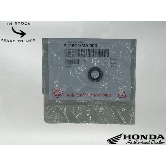 Honda Genuine OEM Oil Seal (10X16X4.5) 91259-VM0-000