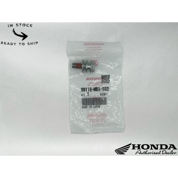Honda Genuine OEM Special Bolt (8mm) 90119-MBA-660