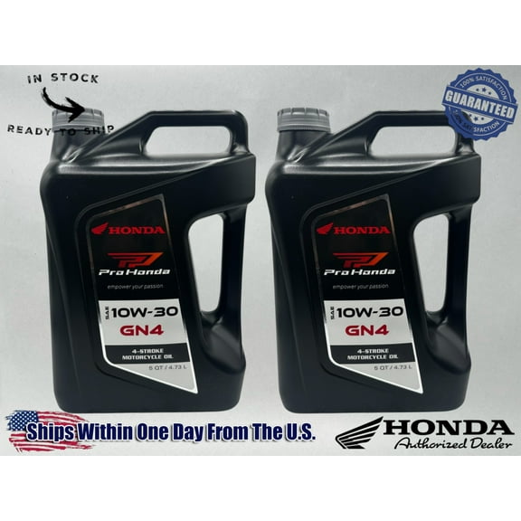 Honda Genuine OEM Standard GN4 10W-30 5 Quart Jugs 08232-M99-K8JA1-2PACK 2