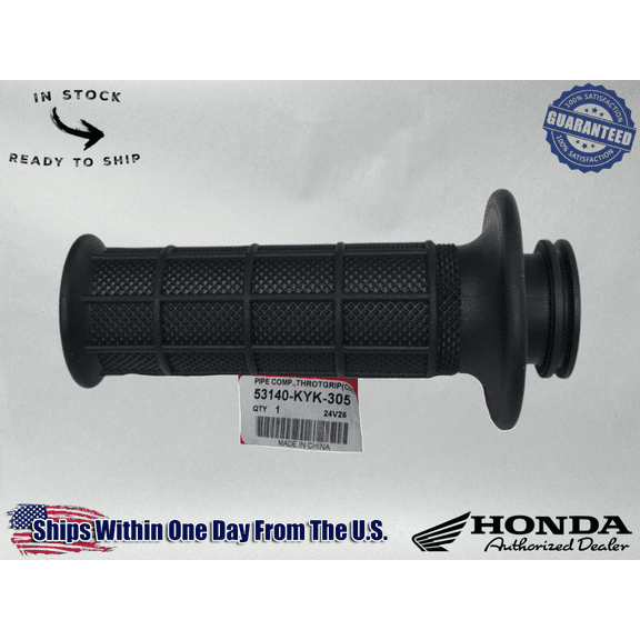 Honda Genuine OEM Throttle Tube + Grips CRF110 CRF 110 2013-18 53140-KYK-305