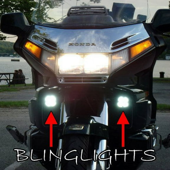 Honda Gold Wing GL1500 LED Fog Lamp Driving Light Kit Chrome Goldwing