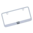 thumbnail image 1 of Honda H Logo Chrome Brass License Plate Frame, 1 of 3