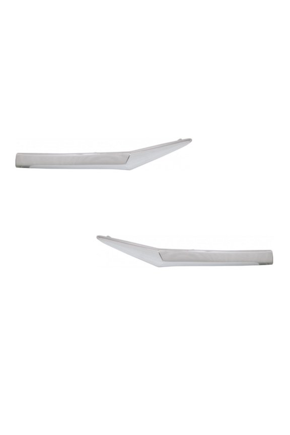 For Honda HR-V 2016 2017 2018 Grille Molding Driver and Passenger Side | Pair | Chrome | Made of Plastic | Replacement For HO1212113, HO1213113 | 71128T7A000, 71123T7A000