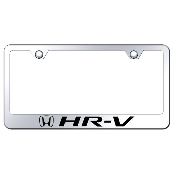 Honda HR-V Laser Etched Logo Stainless Steel License Plate Frame (Chrome)