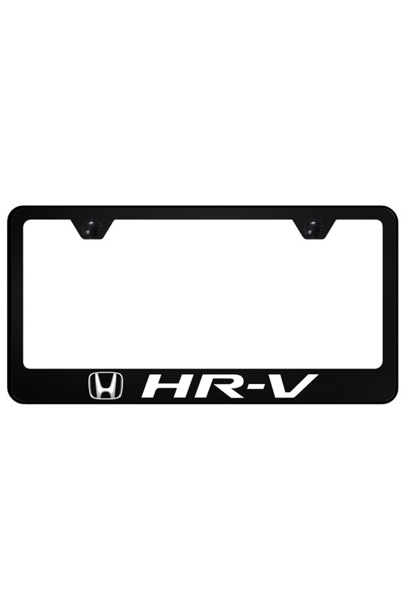 Honda HR-V UV Print Polycarbonate License Plate Frame (Black)