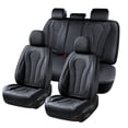 thumbnail image 1 of For Honda Insight 2010-2022 Car Seat Covers, Black Car Seat Covers, Waterproof Leather, 5 Piece Full Set, Easy to Clean and Install, Non-slip, Suitable for All Seasons, 1 of 7