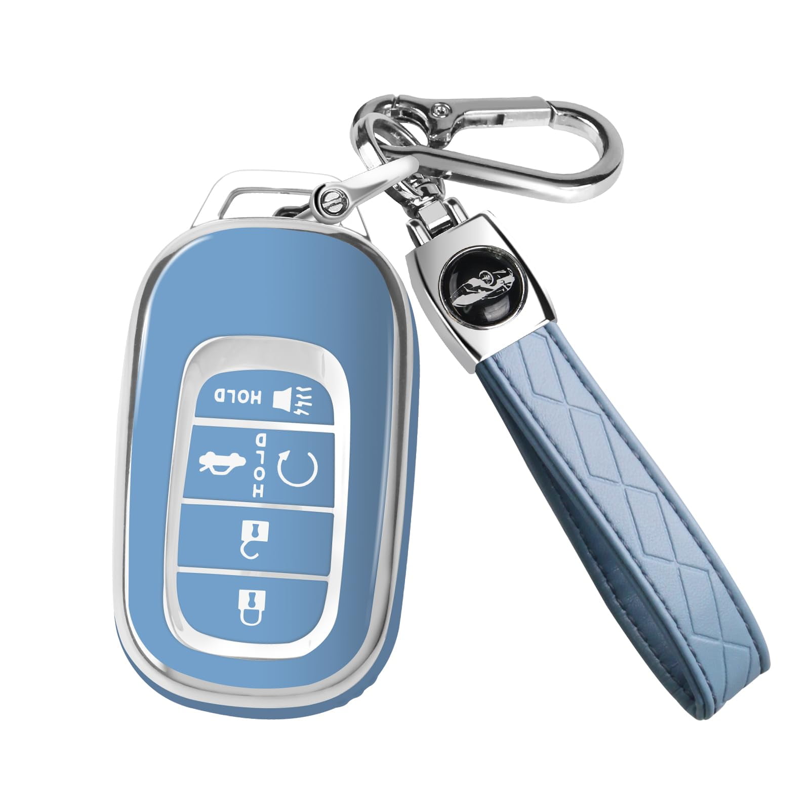 2Pcs Keyshell Key Fob Cover Case Fits 2022-2025 Accord Civic HR-V