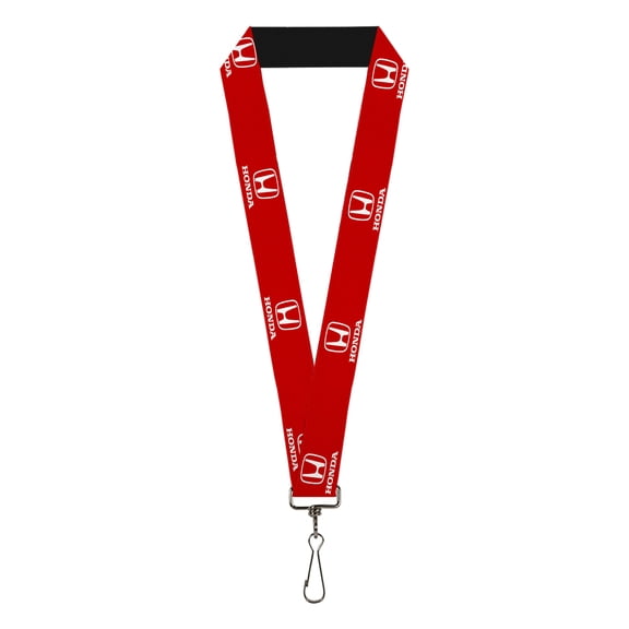 Honda Lanyard, Honda Logo Red White, Elastic