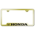 thumbnail image 1 of Honda Laser Etched Logo Cut-Out License Plate Frame (Gold), 1 of 1
