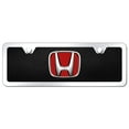 thumbnail image 1 of Honda Logo Acrylic Mini License Plate Kit (Red on Black), 1 of 3