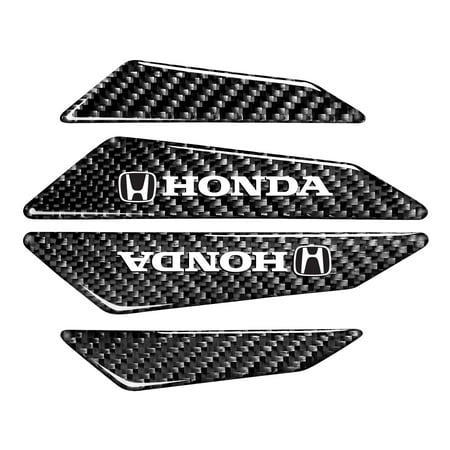 Honda Logo Black Real Carbon Fiber Universal Auto Door Edge Guard Sticker