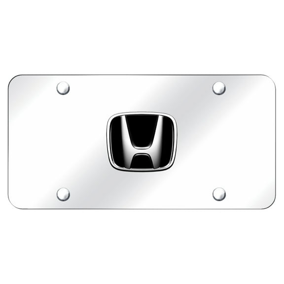 Honda Logo Chrome on Chrome Plate