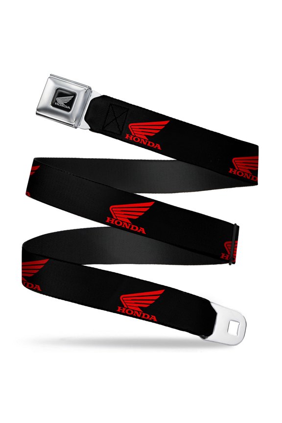 Honda Motorcycle Black Silver Honda Motorcycle Logo Black Red Seatbelt Belt Seatbelt Belt Standard