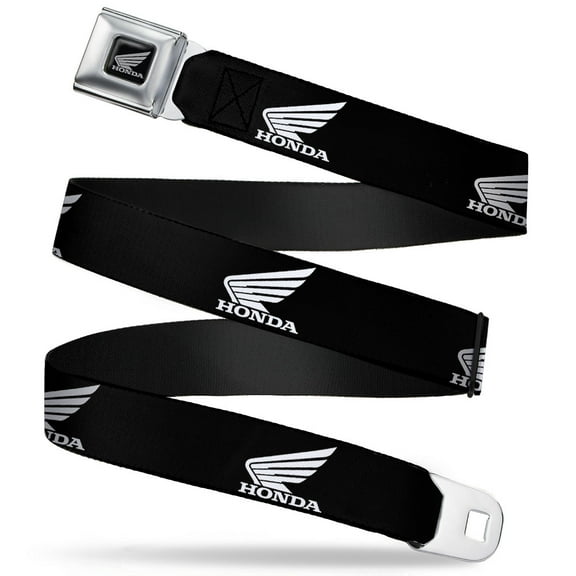 Honda Motorcycle Black Silver Honda Motorcycle Logo Black White Seatbelt Seatbelt Belt Standard