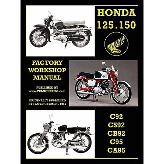Honda Motorcycles Workshop Manual 125-150 Twins 1959-1966 (Paperback)
