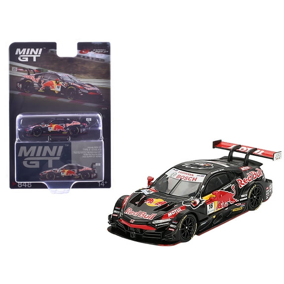 Honda NSX-GT "TYPE S" GT500 #16 "Team Red Bull Mugen" "Super GT Series" (2022) Limited Edition 1/64 Diecast Model Car by Mini GT